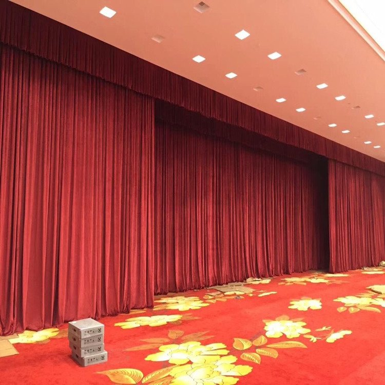 學校多功能廳舞臺、會議室與報告廳的電動阻燃幕布設計與安裝方案